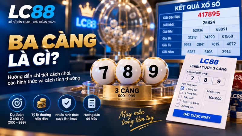 Ba Càng Là Gì? Phân Loại 3 Càng Đề, 3 Càng Lô & Cách Đọc